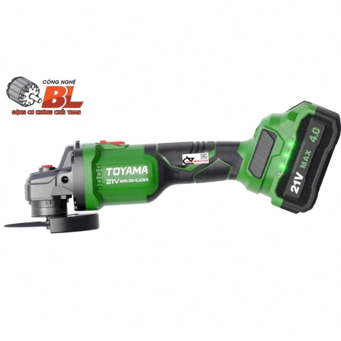 Máy mài góc pin 21V Toyama C-6AT Brushless ( bộ )