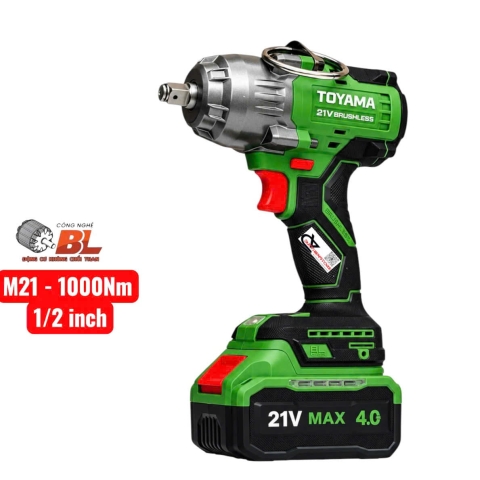 Máy bắn bulong pin 1000Nm Toyama B-1000BL ( chưa pin & sạc )