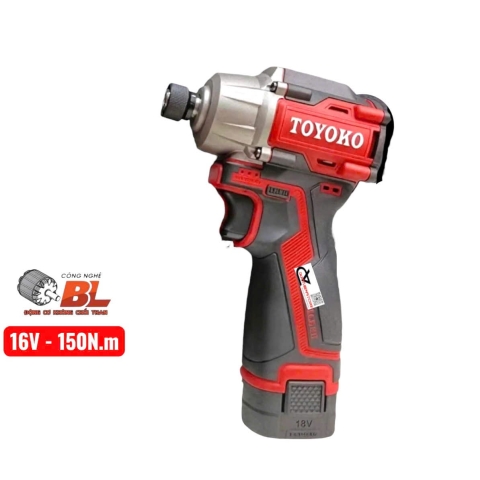 Máy bắn vít pin 16V Toyoko T16150-4F Brushless ( bộ )