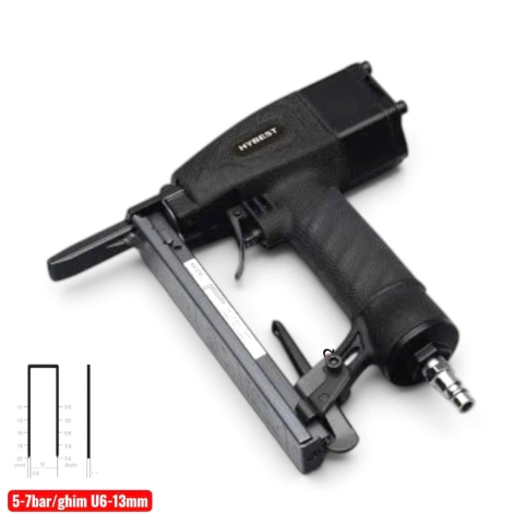 Máy bắn đinh U mỏ dài Hybest U-1013JL dùng khí nén