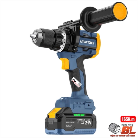 Khoan pin 165Nm Amaxtools AKI16513-GT ( chưa pin & sạc )