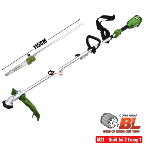 Máy cắt cỏ pin 2 trong 1 Dekton M21-CC42CX12 ( chưa pin & sạc )