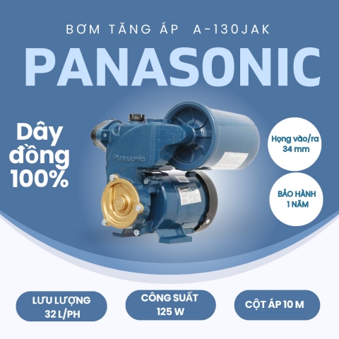 Máy bơm tăng áp 125W Panasonic A-130JAK
