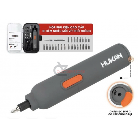 Máy siết vít Pin mini Hukan G1-V05MN ( kèm 27 phụ kiện )