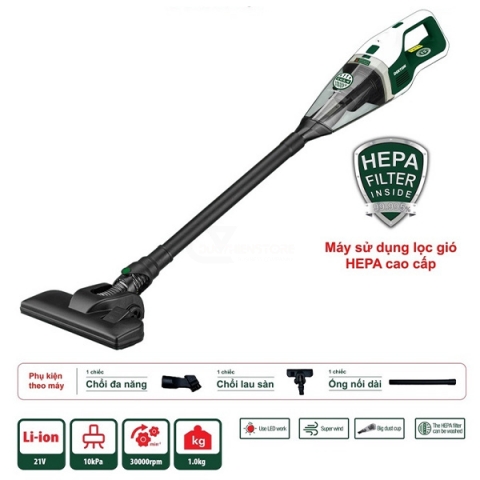 Thân Máy hút bụi dùng Pin Dekton M21-HP01 ( Chưa Pin & Sạc )