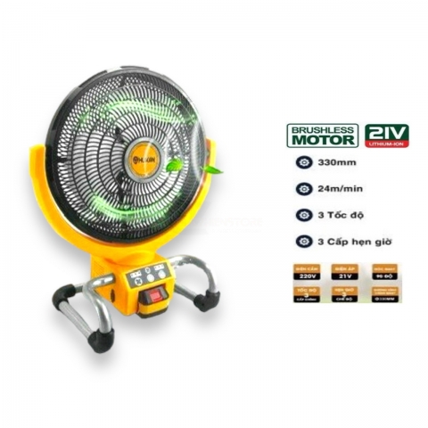Thân Quạt Pin & Điện Hukan HK-3501PC ( Chưa Pin & Sạc )