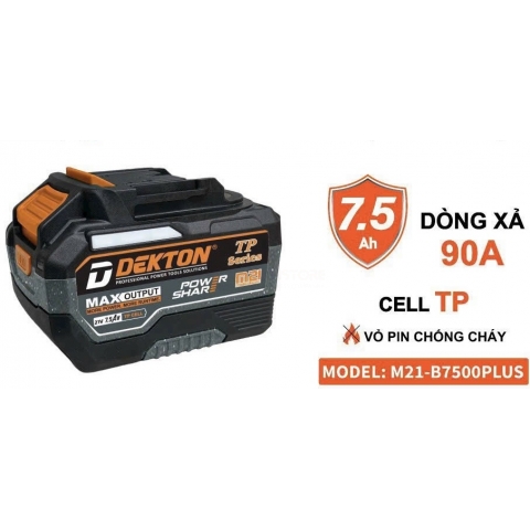 Pin 21V 7.5Ah Dekton M21-B7500PLUS Gen3 Cell TP