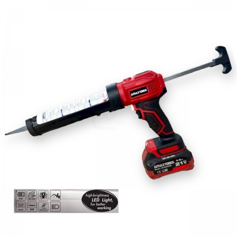 Máy bơm keo silicon Pin 21V Amaxtools ABK-21VSM