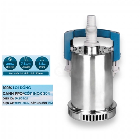 Máy bơm chìm Inox 400W Navy SS4006 