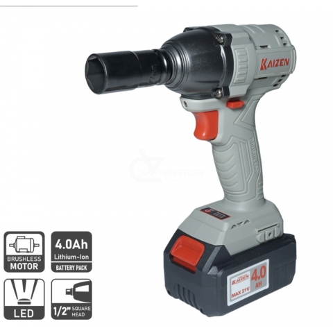 Máy siết bulong 320Nm Pin 21V Kaizen KZ-6220V Brushless