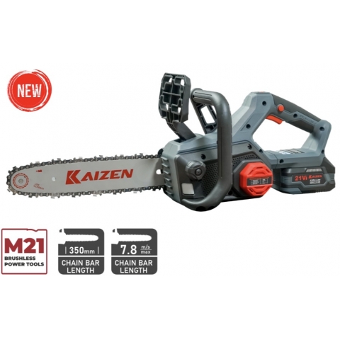Máy cưa xích 350mm Pin 21V Kaizen KZ-CS300 Brushless