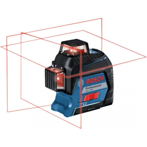Máy cân bằng Laser Bosch GLL 3-80 Professional 3 x 360° Red