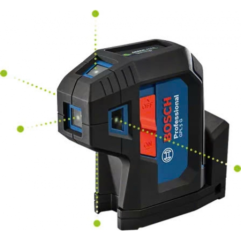 Máy định vị Laser 5 điểm xanh Bosch GPL 5 G Professional