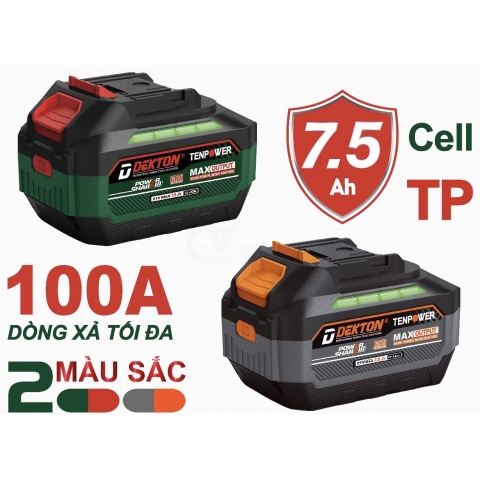Pin 21V 15cell 7.5Ah Dekton M21-B7512PRO Gen 3