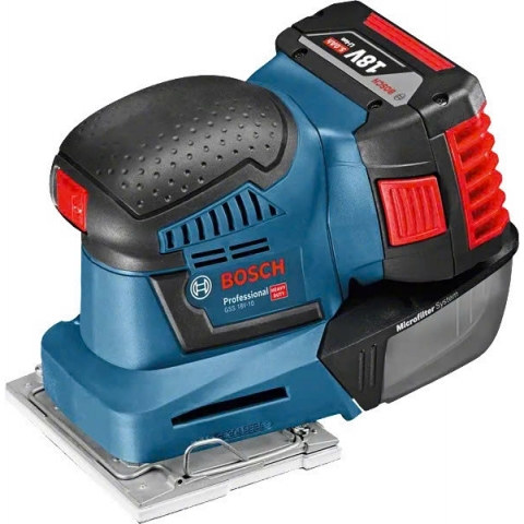 Chà nhám rung vuông Pin 18V Bosch GSS 18V-10 Professional ( chưa Pin & Sạc )