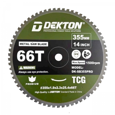 Lưỡi cắt sắt hợp kim 355mm Dekton DK-SB355PRO ( 355*66T*25.4*2.3mm )