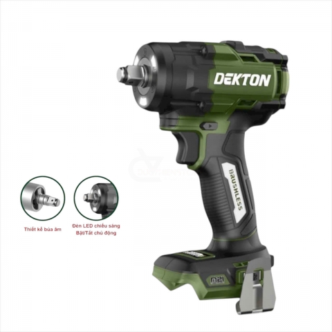 Bulong pin 555Nm Dekton M21-IW555XPLUS Brushless ( chưa Pin & Sạc )