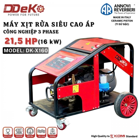 Máy xịt rửa cao áp 380Bar DDeko DK-X160 ( 3 pha 16Kw )