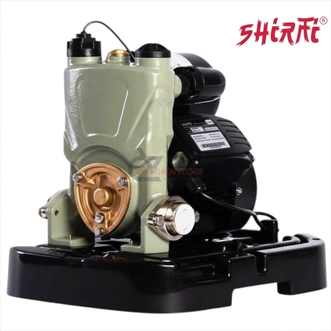 Bơm tăng áp điện tử ngoài trời 400W Shirai JLHm 450A nắp chụp