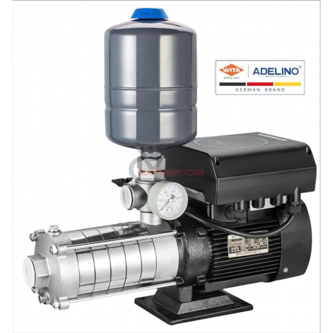 Bơm tăng áp biến tần 2.2Kw Adelino AWJE8-5 inverter ( 1 pha 3.0Hp )