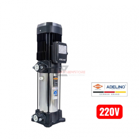 Máy bơm trục đứng 1.1Kw Adelino PV4-4 ( 220V 1.5Hp )