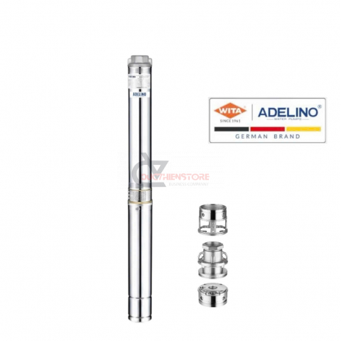 Bơm hỏa tiễn cột áp 42m Adelino 3SAm4/12-0.55P ( 1 pha 220V 3/4Hp )