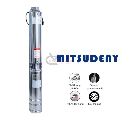 Bơm hỏa tiễn cột áp 85m Mitsudeny 6SP17/10 ( 3 pha 7.5Hp )