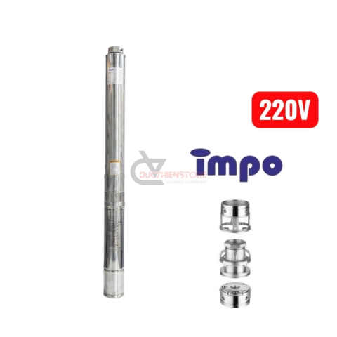 Bơm hỏa tiễn cột áp 45m IMPO 4SDM8/9-1.1 ( 1 pha 220V 1.5Hp )