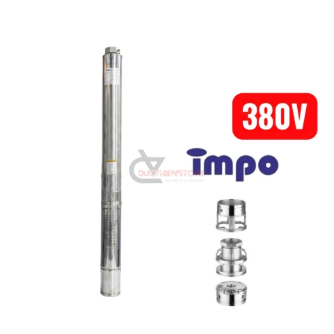 Bơm hỏa tiễn cột áp 61m IMPO 4SD8/12-1.5 ( 3 pha 380V 2.0Hp )