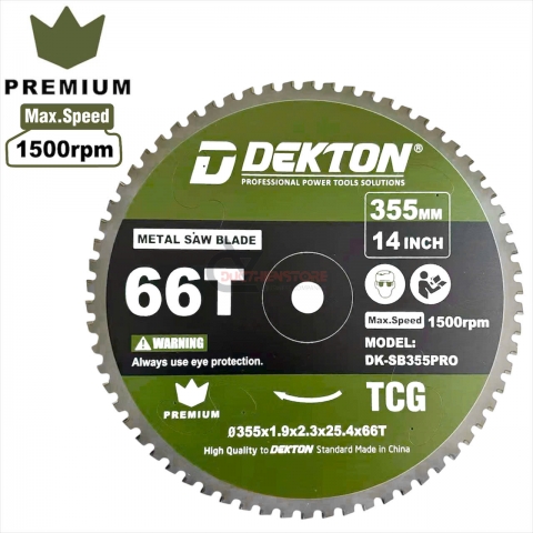 Lưỡi cắt sắt hợp kim 355mm Dekton DK-SB355PRO ( 355*66T*25.4*2.3mm )