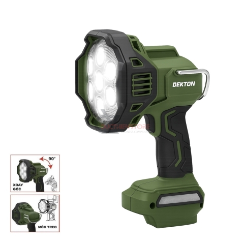 Đèn Led dùng pin 21V Dekton M21-D2500XLM ( chưa pin & sạc )