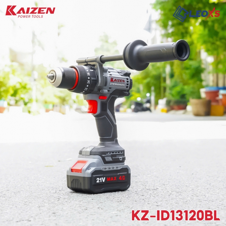 Máy khoan Pin 21V 120Nm Kaizen KZ-ID13120BL Brushless