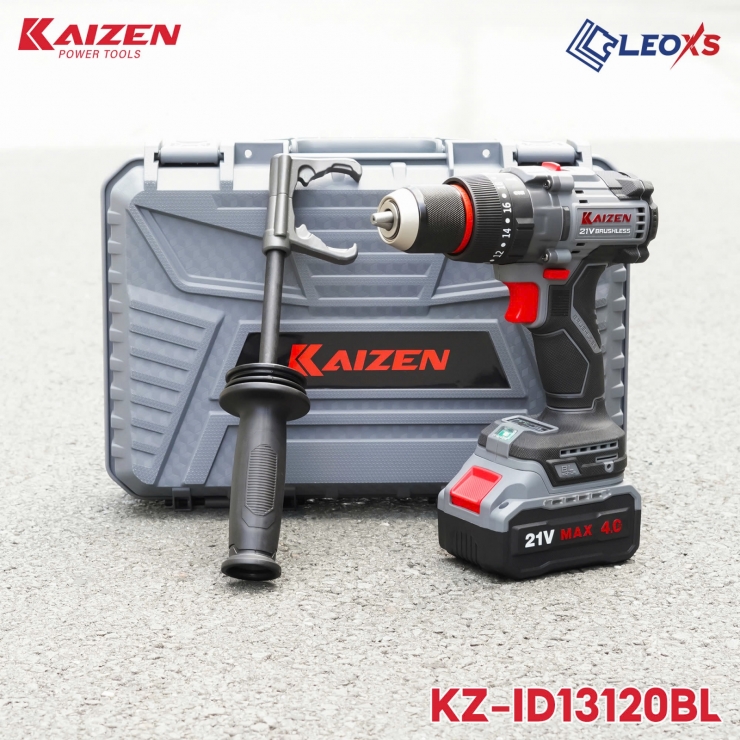 Máy khoan Pin 21V 120Nm Kaizen KZ-ID13120BL Brushless