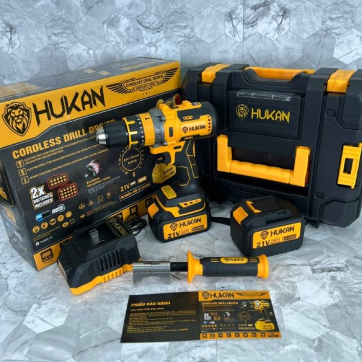 Thân Máy Khoan Pin 21V Hukan HK-Z1600BL ( Chưa Pin & Sạc )