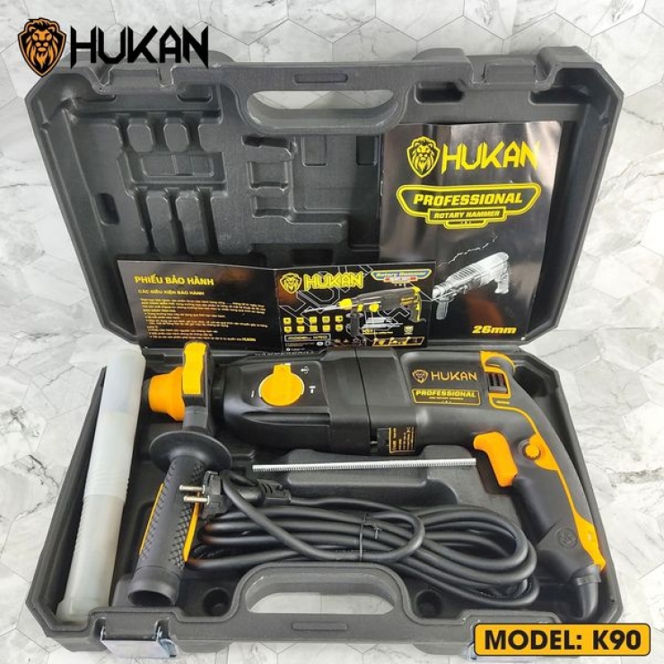 Máy khoan bê tông 3 chức năng Hukan K90