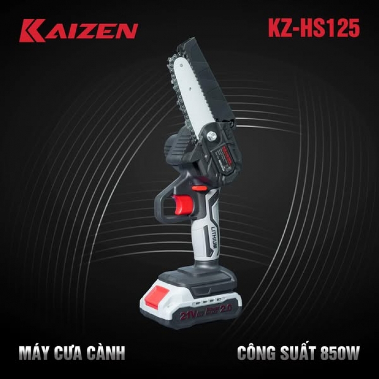 Máy cưa xích Pin mini 5 inch Kaizen KZ-HS125 Brushless