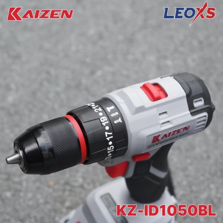 Máy khoan Pin 21V 40Nm Kaizen KZ-ID1050BL Brushless