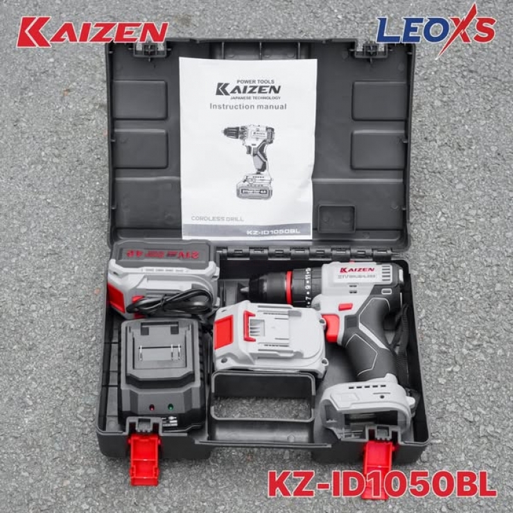 Máy khoan Pin 21V 40Nm Kaizen KZ-ID1050BL Brushless