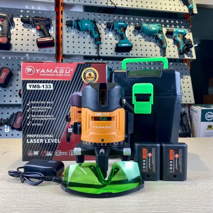 Máy cân bằng Laser 5 tia xanh Yamasu YMS-133
