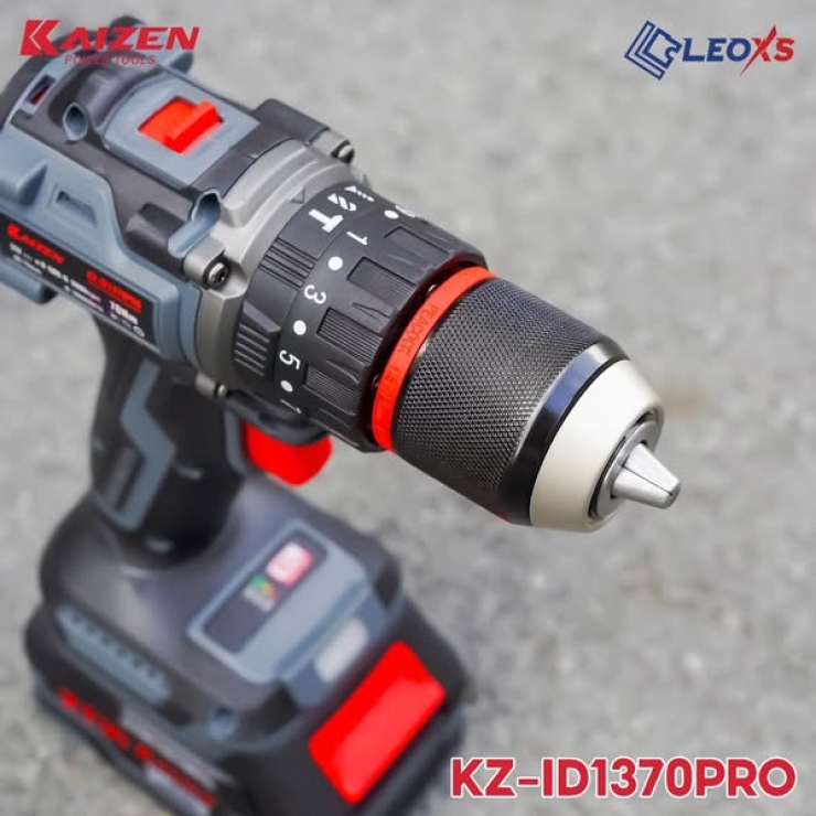 Máy khoan Pin 21V 70Nm Kaizen KZ-1370PRO Brushless dòng compact nhỏ gọn
