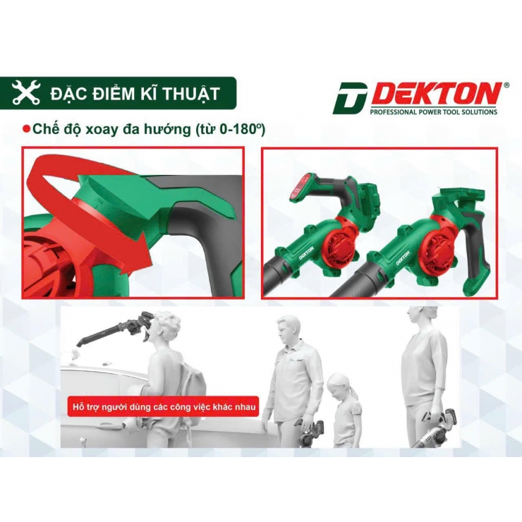 Máy thổi bụi Pin 21V Dekton M21-TB03 