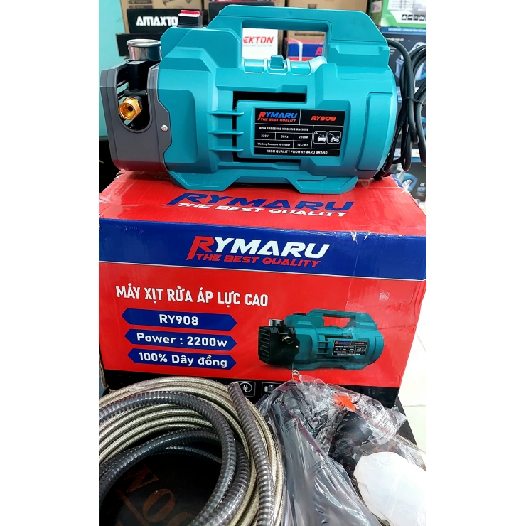 Máy rửa xe 2200W áp cao Rymaru RY908