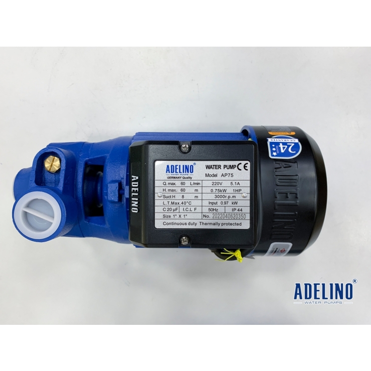 Bơm nước đẩy cao Adelino AP37 & AP55 ( 220V 0.5Hp/0.75Hp )