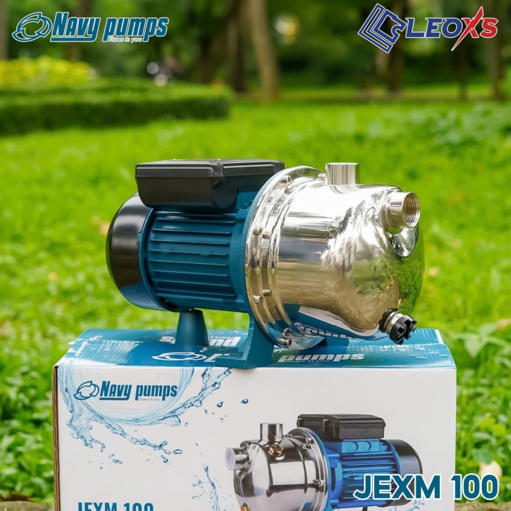 Máy bơm đẩy cao 35m đầu Inox Navy JEXM100