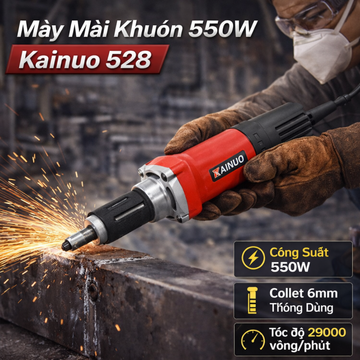 Máy mài khuôn 550W Kainuo 528 