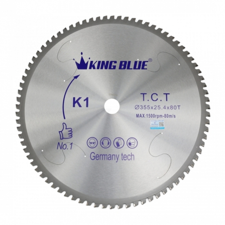 Lưỡi cắt sắt hợp kim 355mm Kingblue K1-355x80T (New)