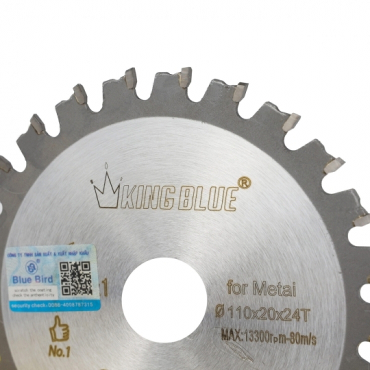 Lưỡi cắt sắt hợp kim 110mm Kingblue K1-110x24T