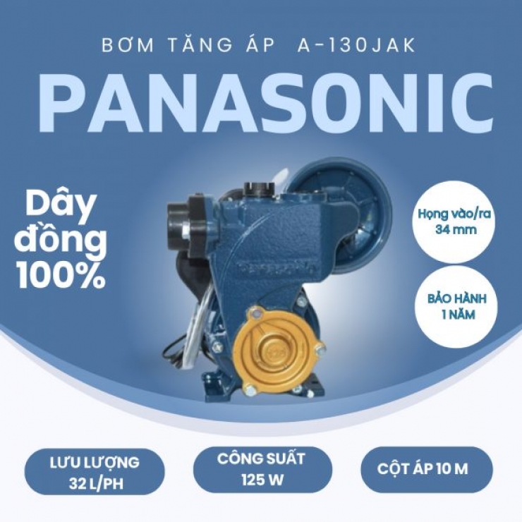 Máy bơm tăng áp 125W Panasonic A-130JAK