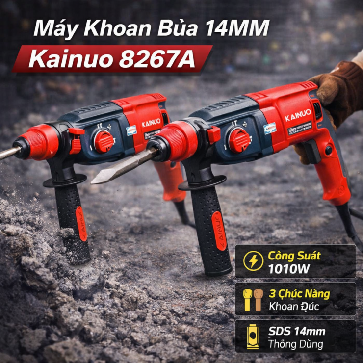 Máy khoan búa 1010W Kainuo 8267A 