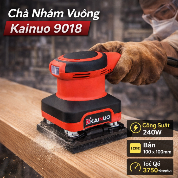 Chà nhám vuông Kainuo 9018 ( 100*100mm )